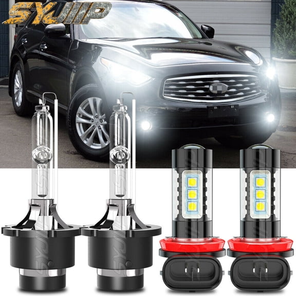 For Infiniti FX35 2006-2010 2011 2012-HID headlight   LED fog lights