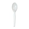 Dixie Heavy Medium-Weight Disposable Plastic Teaspoons, DXETM217, White, 1,000 Count
