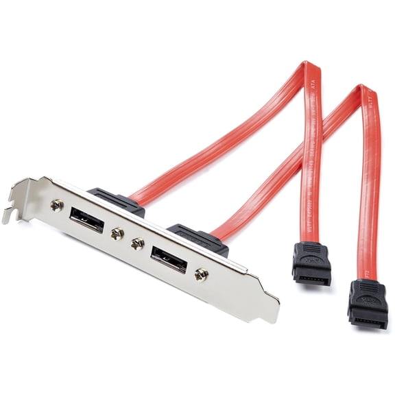 StarTech 2 Port SATA to eSATA Slot Plate Bracket - eSATA Female