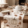 thumbnail image 5 of Halloween Sale Clearance!Fall Decorations for Home, Thanksgiving Flag Fall Pumpkin Maple Leaf Kitchen Party Tablecloth, 5 of 6