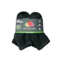 thumbnail image 3 of Fruit of the Loom Dual Defense Ankle Socks for Boys, Black, Sizes 4.5-8.5 (10-Pack), 3 of 5