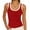 #H-Red, variant on TRUNZI Tank Tops for Women Color Blocked Scoop Neck Slim Fit Ribbed Kint Pull On Lightweight Camisole Tops,Black,Size L