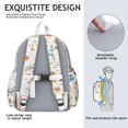 thumbnail image 5 of Boho Bohemia Rainbow Backpack for School,Cute School Bag,Schoolbag with Adjustable Shoulder Straps & Padded Back,13.4"x11"x4.7", 5 of 6