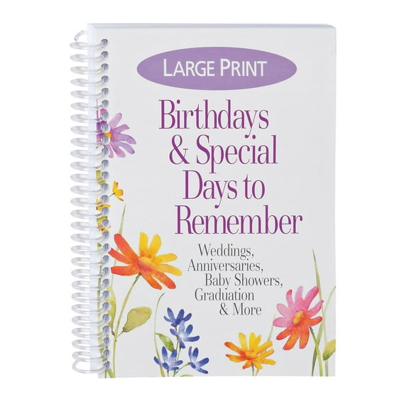 Special Days And Occasion Reminder Calendar, Large Print