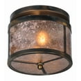 thumbnail image 7 of Meyda Tiffany 147377 Smythe Craftsman 2 Light 12" Wide Semi-Flush Drum Ceiling Fixture -, 7 of 7