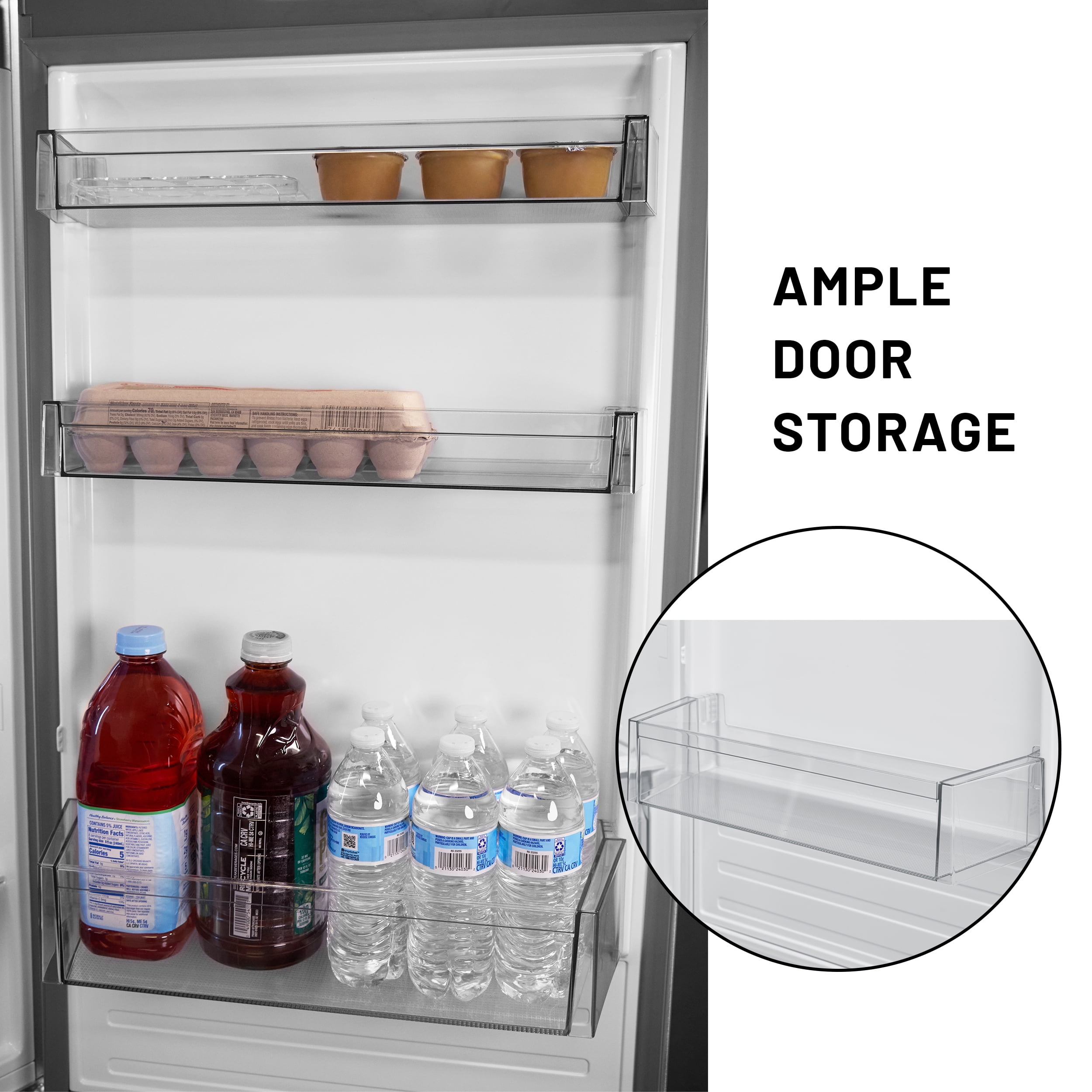 Conserv 12cf No Frost Bottom Freezer Refrigerator Wine Rack GARAGE READY E-Star with V-Move Handle and No Frost