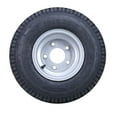 thumbnail image 2 of ROADGUIDER Golf Cart Tire Wheel Assembly 18X8.5-8 4-Ply with 5 Lugs on 4.5" PCD Silver Rim Set 4, 2 of 3