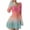 ☪026-Hot Pink, variant on Nuoqisi Summer Dresses for Women Long Sleeve Casual Print Slim Elastic Pleated V Neck Dress 2026 A Line Tunic Dress