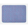 thumbnail image 1 of Abstract Bath Mat, Fragmented Sea Urchin Style Polygons Pattern, Plush Bathroom Decor Mat with Non Slip Backing, 29.5" X 17.5", Sky Blue Fuchsia, by Ambesonne, 1 of 2