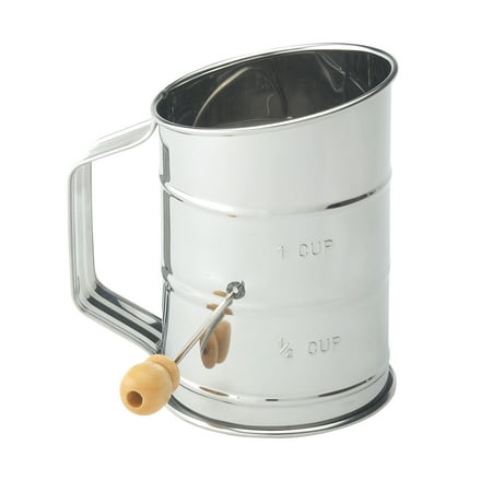 Mrs. Anderson’s Baking Hand Crank Flour Icing Sugar Sifter, Stainless Steel,