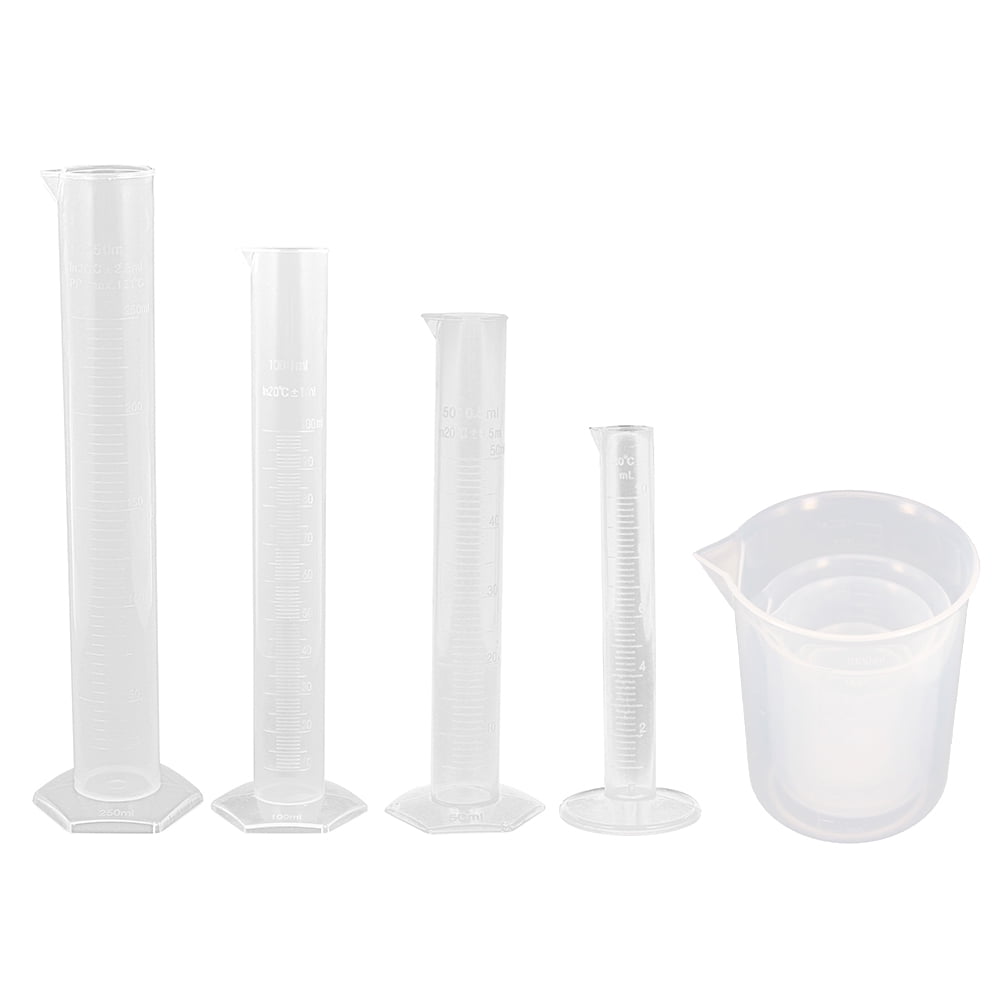NUOLUX Measuring Graduated Plasticcup Cylinder Beakers Science