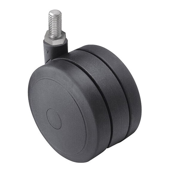 Shepherd Hardware Stem Caster,3 7/8"dia,225lb PSF100748BK-B
