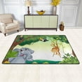 thumbnail image 3 of Area Rug Pad Animals Playing Nursery Rugs Floor Mat for Kids Playing Room Living Room Bedroom 6' x 4' (72 x 48 inch), 3 of 6