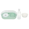 thumbnail image 1 of Juego de cuencos de agua y comida para mascotas, cuenco de comida para gatos inclinado elevado con botella de agua automática para perros y gatos, color verde, 1 of 5