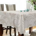 thumbnail image 3 of SKYSONIC Floral Pattern Tablecloth Waterproof Washable Polyester Square Table Cover Durable Tablecloth for Kitchen Dining Table Party Decor (60 X 60 Inch), 3 of 7