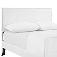 thumbnail image 6 of Modway Macie Full Vinyl Platform Bed with Round Splayed Legs in White, 6 of 7