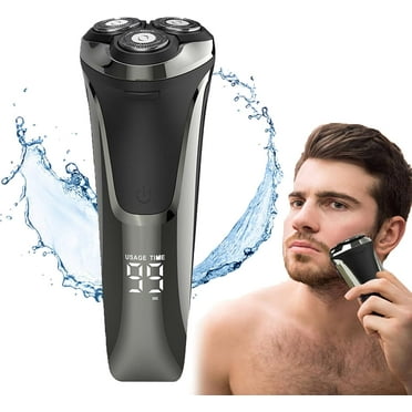 Snapbuy Electric Razor for Men, Snapbuy Razor, 4d Floating Head Rotary Shaver, Ipx7 Waterproof Snapbuy Electric Razor Pro, Rechargeable Facial Electric Razor for Men, Wet & Dry Shaving (Black)