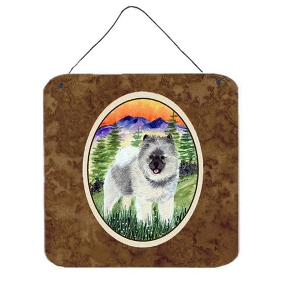 Keeshond Aluminium Metal Wall Or Door Hanging Prints - 6 x 6 In.