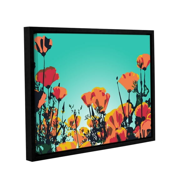 Turquoise Sky Gallery Wrapped Floater-framed Canvas