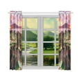 thumbnail image 3 of ABPHQTO Spring View of the Coast at Sunset City Trapani Ventana Cortina Cocina Cortina 65x90 cm (Dos Piezas), 3 of 3