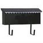 Gibraltar THHB0000 Standard Size Horizontal Style Wall Mount Mailbox, Black