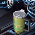 thumbnail image 2 of Camouflage 40oz Tumbler– Stainless Steel Insulated Tumbler with Handle and Straw, Large Capacity Travel Cup for Hot & Cold Drinks, 2 of 6