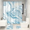 thumbnail image 4 of 4 Pieces Cartoon Bear Shower Curtain Set Kawaii Bathroom Accessories, Toilet Lid and Non-Slip Rugs,Cute Waterproof Shower Curtain Bathroom Accessories Sets Home Decor,12 Hooks,72 x 72 Inches, 4 of 7