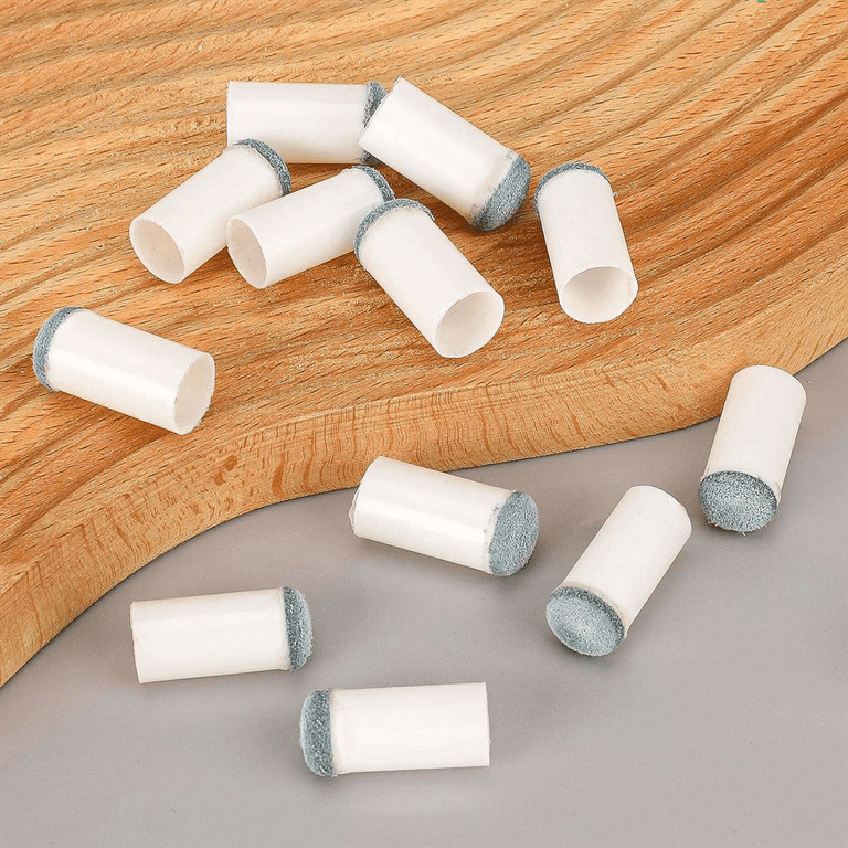 40 Pack Billiard Pool Cue Tips, Slip on Pool Cue Repair Tips