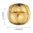 thumbnail image 2 of 6 piezas de anillos de servilleta de metal dorado en forma de tambor, soportes de servilleta mate para la cena, 2 of 6