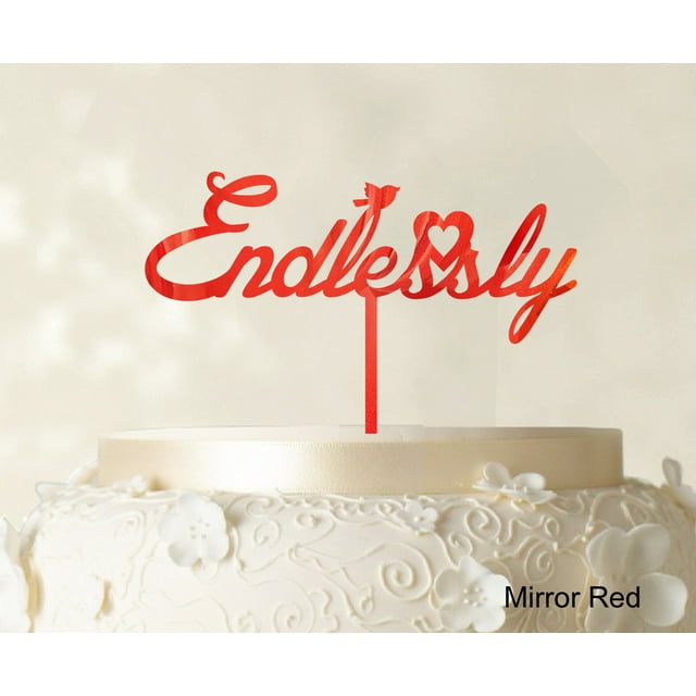 Custom Initial Cake Topper Personalized Name Cake Topper Color Option Available 5-7 Inches Wide
