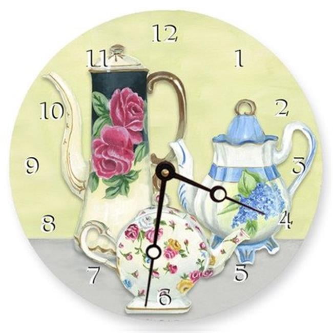 Lexington Studios 23087 LR China Teapots 18 in. Round Clock Walmart
