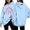 Light Blue, variant on Casual Oversized Hooded Sweatshirt Soft Pullover With Front Pocket For Wear
