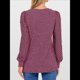 thumbnail image 4 of Blusas de Encaje de Larga para Mujer, Suéteres de Cuello en V A para Otoño 2025, Atuendos Elegantes e Informales de Invierno Rosa Púrpura L, 4 of 8