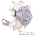 thumbnail image 2 of Muñeca floral Jumpingount pulsera dama de honor ramillete falso gris, 2 of 6