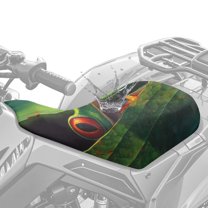 Uorisanigo ATV Seat Cover Soft Anti-Slip Four-Wheeler Hippie Frog Print Seat Cushion Cover for Polaris Sportsman 570 450 850, Polaris Scrambler 400 500 850 1000, Honda Rancher 420