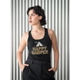 thumbnail image 2 of Happy Camper. Tent Design Tank Women -Image by Shutterstock, Female Medium, 2 of 4