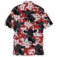 thumbnail image 3 of IWRICH Hawaiian Shirts for Men Women Sasquatch Summer Beach Button down Short Sleeve Tops Casual Fashion V Neck T Shirts 04-Watermelon Red XXXL, 3 of 3