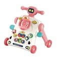thumbnail image 1 of Andadores para bebés pequeños,Juguete de empuje,Juguete para caminar para bebés,Juguete de empuje de aprendizaje temprano,Juguete de aprendizaje music rosa, 1 of 9