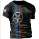 thumbnail image 3 of Camiseta retro europea y americana para hombre, camiseta de ciclismo holgada informal de manga corta con estampado 3D, camiseta deportiva para hombre, 3 of 5