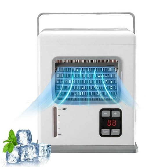 IFCOW Portable Air Conditioners Fan,3 In 1 Evaporative Air Cooler with 2 Speeds ,300mL Water Tank, 12H Timer,Home Room Camping Office Household Essential Cooler