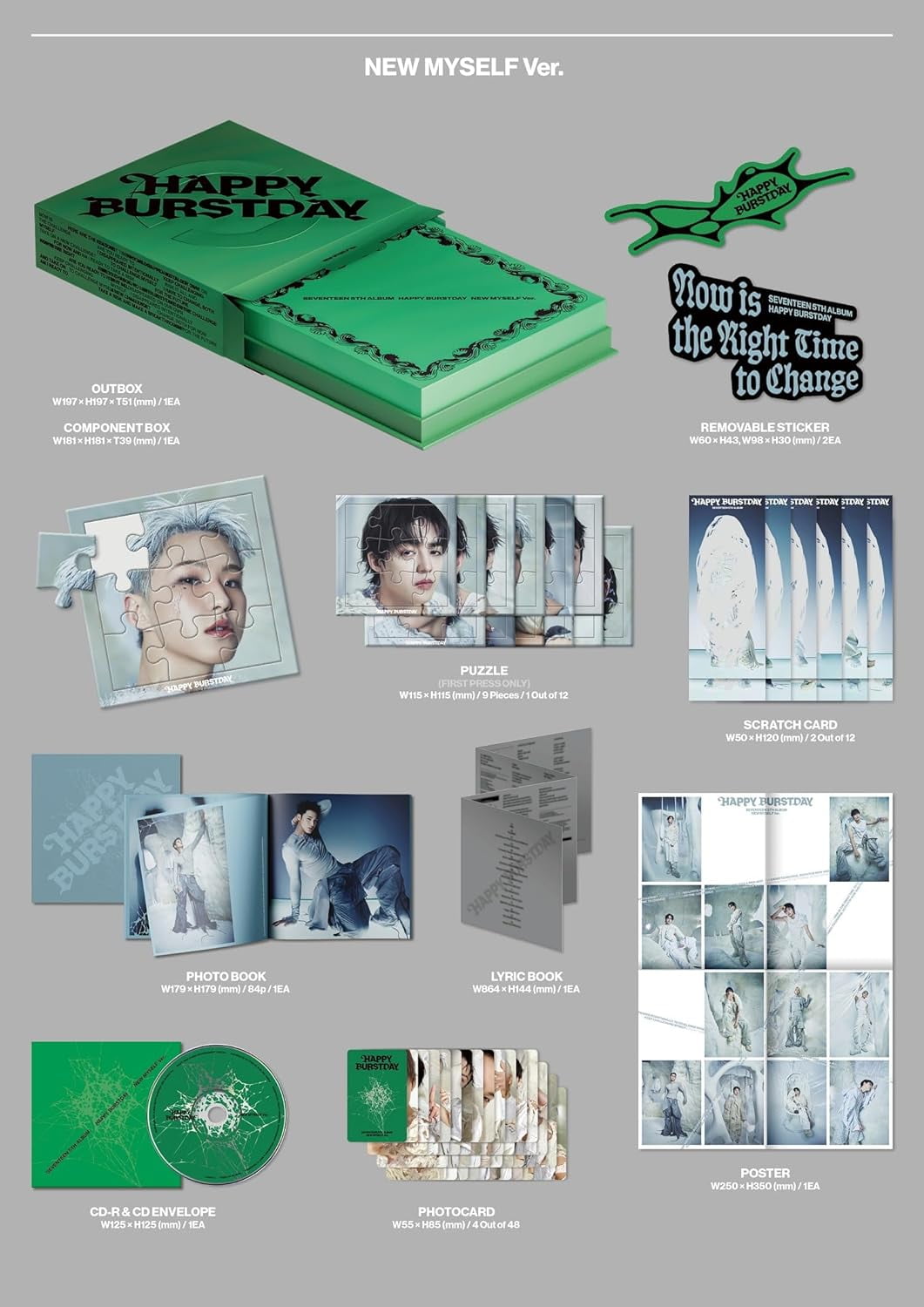 SEVENTEEN - [HAPPY BURSTDAY] 5th Album NEW BURSTDAY Version