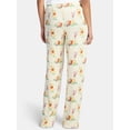 thumbnail image 4 of Winnie the Pooh Women's Hacci Knit Wide Leg Sleep Pants, Sizes XS-3X, 4 of 6
