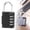 Black, variant on 4 Digit Combination Padlock Heavy Duty Zinc Alloy Lock Resettable Security Lock for Gym Locker School Fence Gate Toolbox Outdoor Weather Resistant