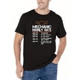 thumbnail image 1 of Camisetas para hombre, divertida camiseta con estampado "Tarifa por hora de mecánico", camiseta informal de manga corta para verano, primavera y otoño, camisetas como regalo para adultos, hombres, muj, 1 of 5