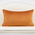thumbnail image 2 of Funda de almohada Alerfa con bordado de hojas de arce, 30 x 50 cm, color naranja, 2 of 7