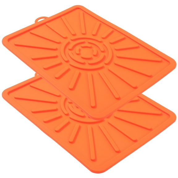 WASHWEPE 2Pcs Silicone Griddle Mat For Grilling 14.2x11.4x0.3in