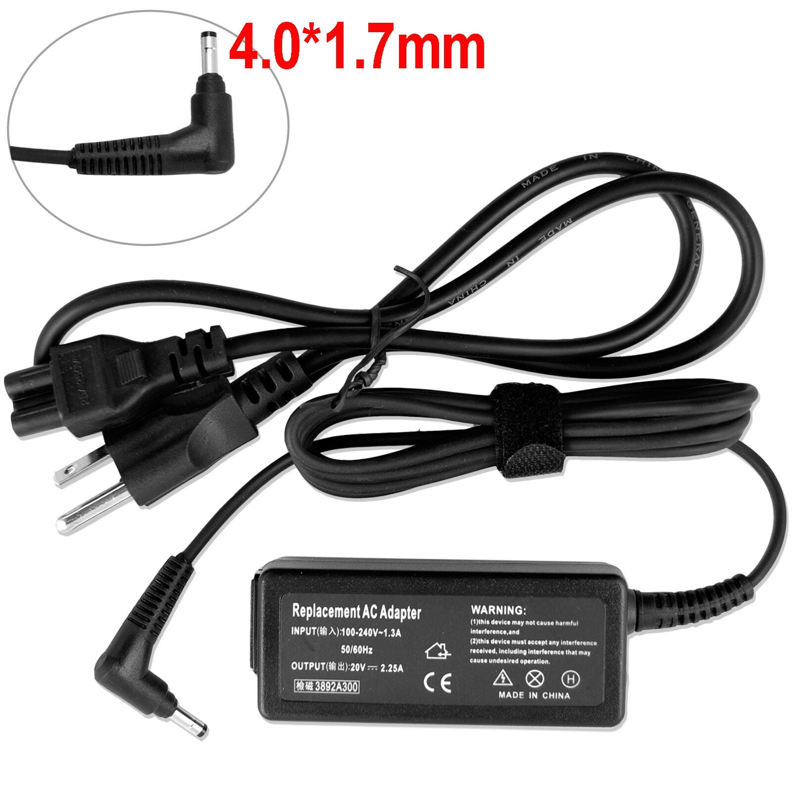 Genuine Original Lenovo Laptop Power Supply Cable AC Adapter Charger 45W 1.7mm 