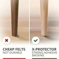 thumbnail image 4 of Felt Furniture Pads 133 PCS Premium Furniture Pads - Felt Pads Furniture Feet Best Wood Floor Protectors - Protect Your Hardwood & Laminate Flooring Brown and Beige, 4 of 6