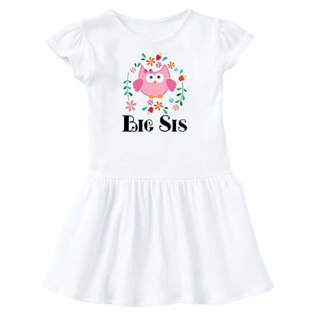 

Inktastic Big Sis Girls Sister Announcement Gift Toddler Girl Dress