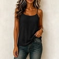 thumbnail image 6 of JOANKDMI Linen Tank Tops for Women Spaghetti Strap Sleeveless Scoop Neck Camisole Summer Casual Loose Fit Beach Vacation Cami T Shirts, 6 of 9